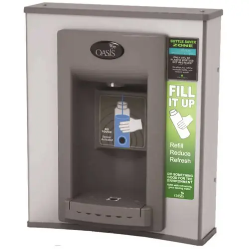 Electronic VersaFiller RetroFit Hands-Free Bottle Filler - Adapts to all Existing P8AC/P8AM Units Stainless Steel Electronic VersaFiller RetroFit Hands-Free Bottle Filler - Adapts to all Existing P8AC/P8AM Units Stainless Steel