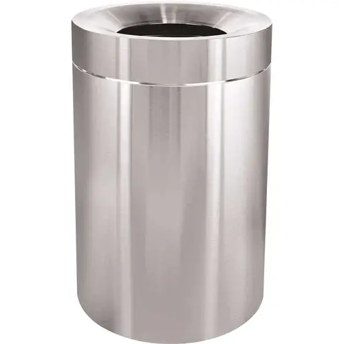 50 Gal. Stainless Steel Commercial Indoor Trash Can