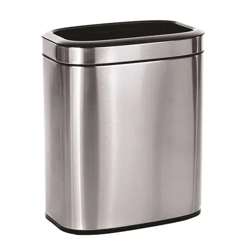 5.3 Gal. Stainless Steel Rectangular Liner Open Top Trash Can