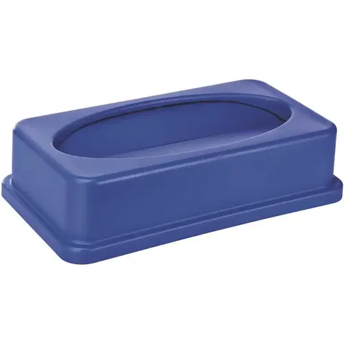 23 Gal. Slim Drop Slot Swing Trash Can Lid (Blue) 23 Gal. Slim Drop Slot Swing Trash Can Lid (Blue)