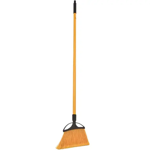 10 in. Yellow Indoor Outdoor Smooth Surface Fiberglass Angle Broom 10 in. Yellow Indoor Outdoor Smooth Surface Fiberglass Angle Broom