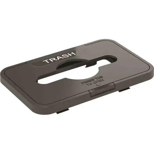 Black Open Top Trash Can Lid for HLS Commercial Rectangular Open Top Trash Can HLS16UOT, HLS18UOT or HLS21UOT Black Open Top Trash Can Lid for HLS Commercial Rectangular Open Top Trash Can HLS16UOT, HLS18UOT or HLS21UOT