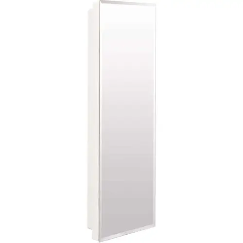 12 in. W x 36 in. H Recessed Frameless Beveled Medicine Cabinet White 12 in. W x 36 in. H Recessed Frameless Beveled Medicine Cabinet White