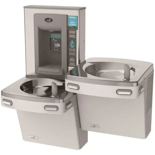 VersaCooler II COMBO ADA, Greystone Electronic Bottle Filler and Bi-Level Drinking Fountain VersaCooler II COMBO ADA, Greystone Electronic Bottle Filler and Bi-Level Drinking Fountain