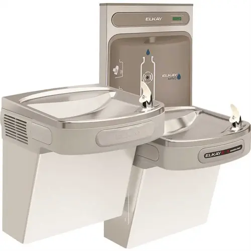 EZH2O Bottle Filling Station with Bi-Level ADA Cooler Hands Free Activation 8 GPH Light Gray Granite EZH2O Bottle Filling Station with Bi-Level ADA Cooler Hands Free Activation 8 GPH Light Gray Granite