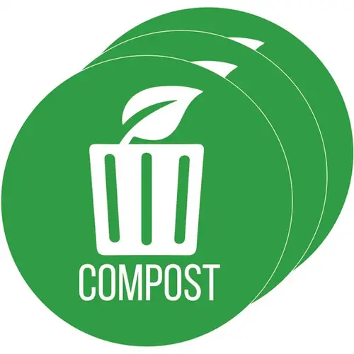 Vinyl UV-Resistant Compost Decal Sticker Set