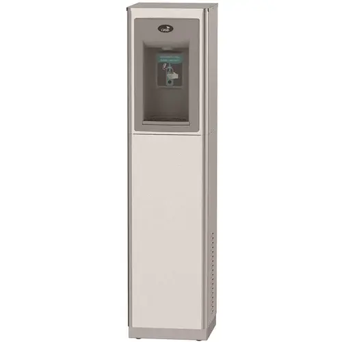 Refrigerated Free-Standing Contactless Bottle Filler and Filtered Stainless Steel Refrigerated Free-Standing Contactless Bottle Filler and Filtered Stainless Steel