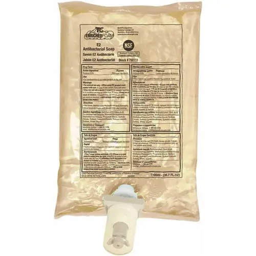 Hand Soap Foam 1.1 L Clear E2 Rated Enriched FDA Approved - pack of 4 Hand Soap Foam 1.1 L Clear E2 Rated Enriched FDA Approved - pack of 4