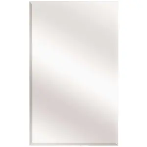 Glacier Bay 45406 16 in. W x 26 in. H Frameless Recessed or Surface-Mount Bathroom Medicine Cabinet White