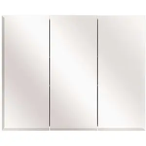 Glacier Bay 45401 36-3/8 in. W x 30-3/16 in. H Frameless Surface-Mount Tri-View Bathroom Medicine Cabinet White
