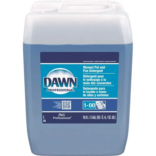 Professional 5 Gal. Original Scent Manual Pot and Pan Dish Soap Clear Blue