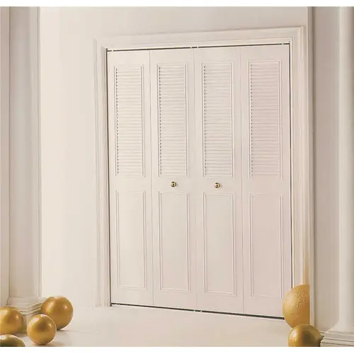 DUNBARTON THE CLASSIC METAL BI-FOLD DOOR, IVORY, 2 PANEL, 36X96 IN