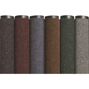 SUPERIOR MANUFACTURING GROUP 136S0046CH Polynib 4 ft. x 6 ft. Charcoal Commercial Floor Mat