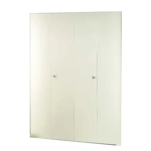 DUNBARTON THE FLUSH METAL BI-FOLD DOOR, IVORY, 4 PANEL, 60X80 IN DUNBARTON THE FLUSH METAL BI-FOLD DOOR, IVORY, 4 PANEL, 60X80 IN