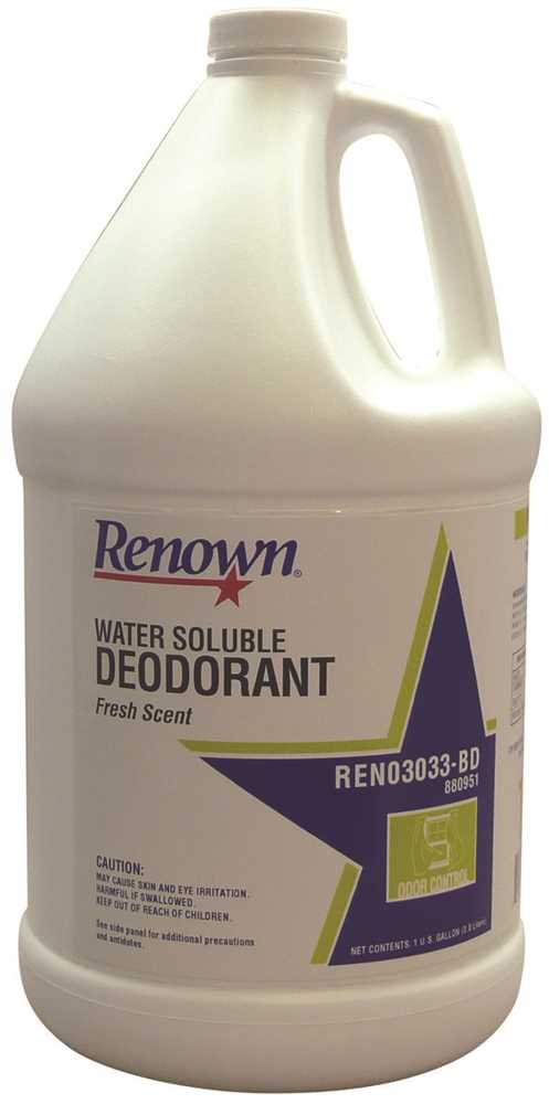 Renown 1616AN 1 Gal. Fresh Scent Water Soluble Deodorant Clear
