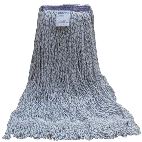 BLENDED FINISH MOP, BLUE/WHITE, 24 OZ., 1 IN. HEAD BAND