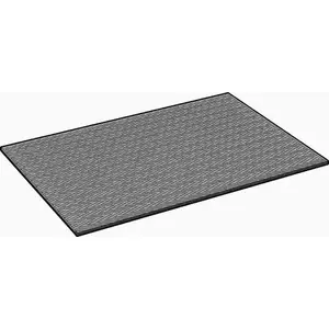Crown Matting Technologies CN0048CH CHEVRON WIPER/SCRAPER MAT CHARCOAL 4 ft. X 8 ft