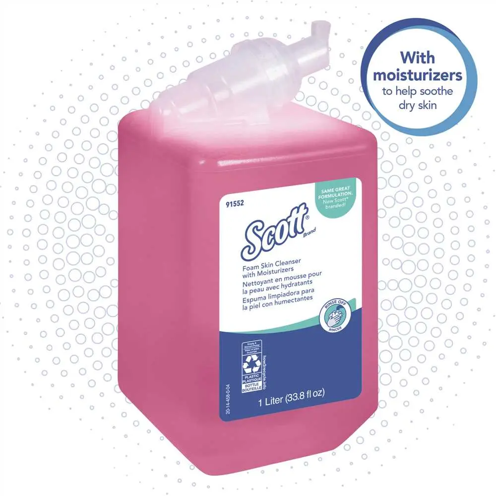 SCOTT Floral Scent Moisturizing Liquid Hand Soap 1 L Capacity - pack of 6 91552-XCP6