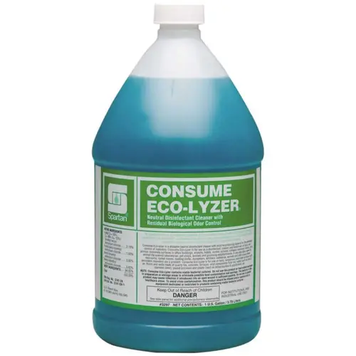 Consume Eco-Lyzer 1 Gallon Floral Scent Disinfectant/Deodorant Teal