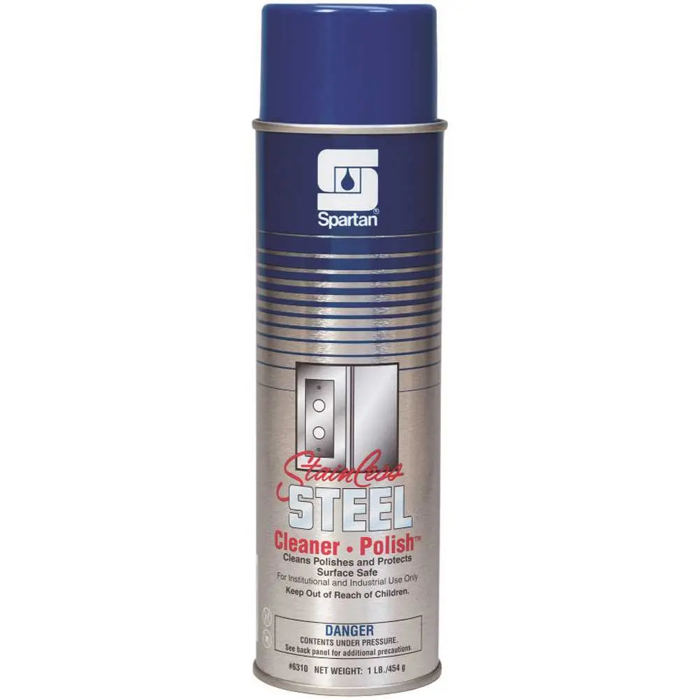 SPARTAN CHEMICAL COMPANY 16oz. Aerosol Can Lemon Scent Stainless Steel Cleaner - Polish White 631000