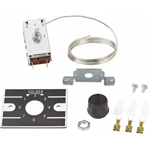 Cold Control 34 Deg. F to 55 Deg. F Range, Capillary Bulb, SPST Used with Bottle Cabinets Grey