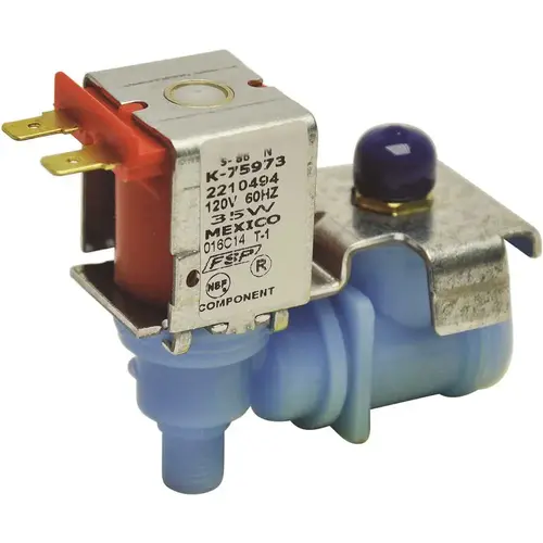 S-86 Single Water Valve Series, 1/4 in. Compression Inlet x 7/16 in. 20 UNF Outlet, Brass