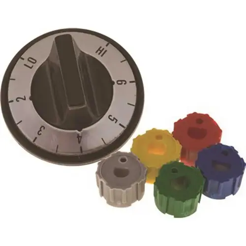 Range Knob Kit Elec Black