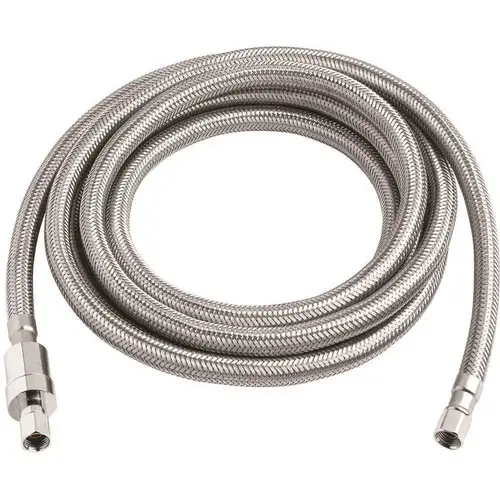 1/4 in. x 1/4 in. x 120 in. SS Icemaker Connector Stainless Steel