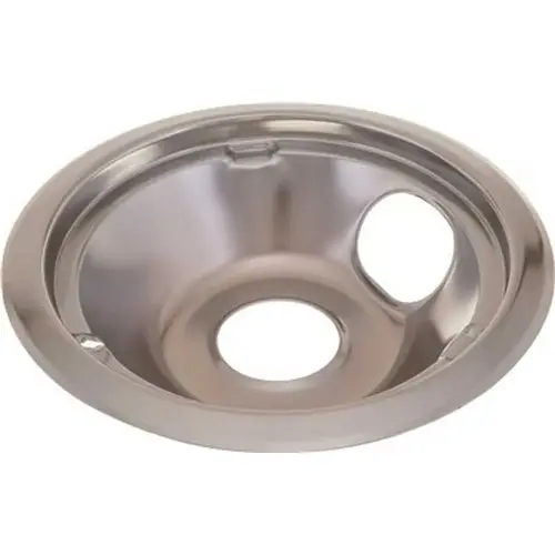 8 in. Electric Range Drip Pan Fits GE and Hotpoint Ranges in Chrome - pack of 6 8 in. Electric Range Drip Pan Fits GE and Hotpoint Ranges in Chrome - pack of 6