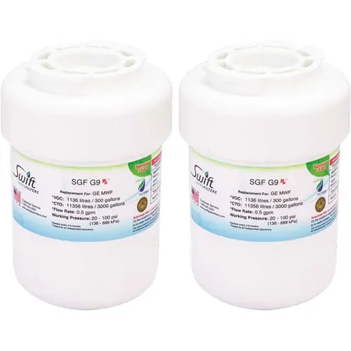 Replacement Water Filter for GE MWF Fits Amana - pack of 2