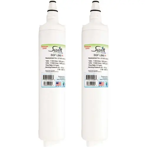 Replacement Water Filter for LG 5231JA2006B - pack of 2