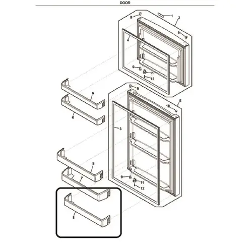 Refrigerator Door Bin