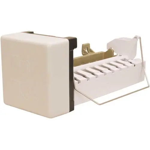 Replacement Ice Maker for Whirlpool, Width 12 in. 4 lbs. Per Day, Freestanding Ice Maker in White Plastic Finish Replacement Ice Maker for Whirlpool, Width 12 in. 4 lbs. Per Day, Freestanding Ice Maker in White Plastic Finish