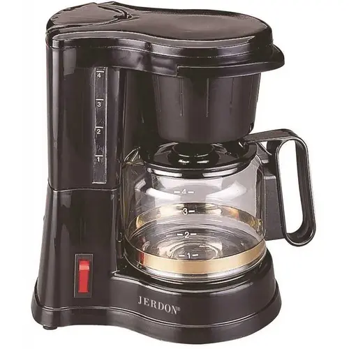 4-Cup Black Drip Coffee Maker with Auto Off