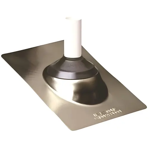 2 in. Roof Flashing Aluminum for Vent Pipe Silver 2 in. Roof Flashing Aluminum for Vent Pipe Silver