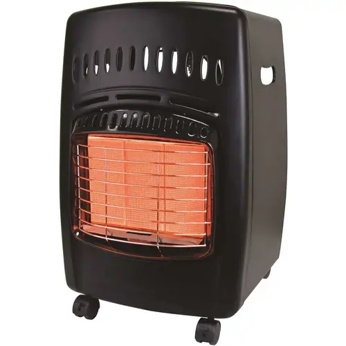 18K BTU Propane Cabinet Gas Portable Heater Black 18K BTU Propane Cabinet Gas Portable Heater Black