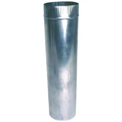 6 in. x 24 in. 26 Gauge Round Metal Duct Pipe