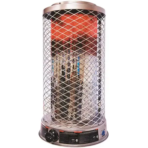 50K-100K BTU Natural Gas Radiant Portable Heater Metallic 50K-100K BTU Natural Gas Radiant Portable Heater Metallic