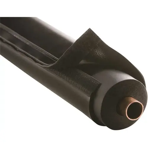 AIREX E-FLEX GUARD, HVAC LINE SET AND OUTDOOR PIPE INSULATION PROTECTION, FITS 3/4 IN. INSULATION, BLACK