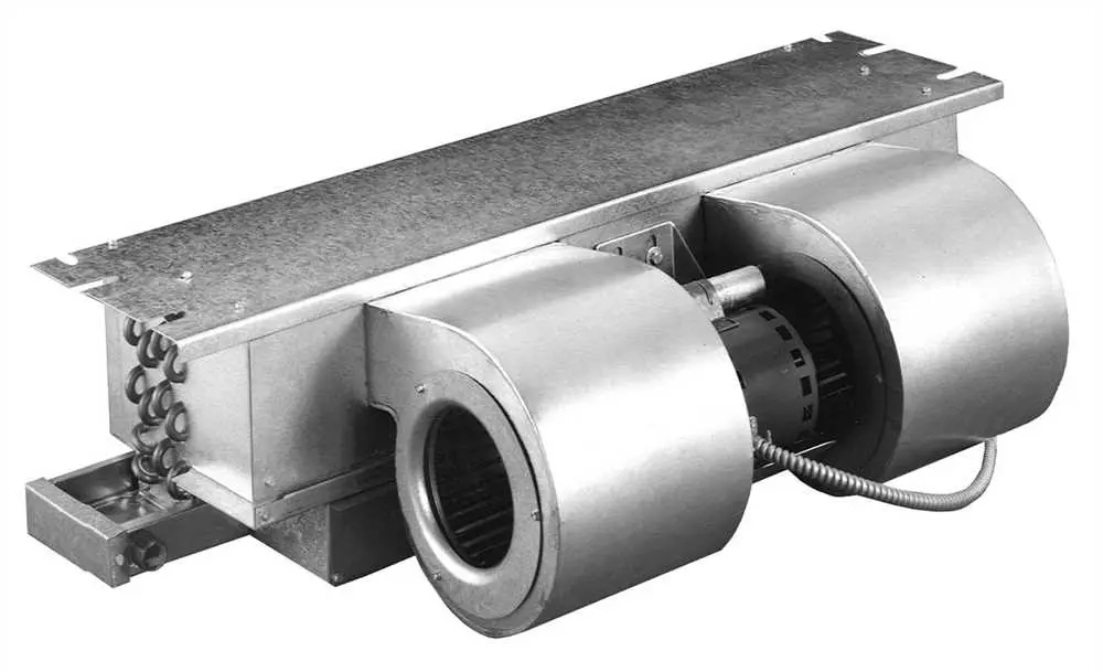 National Brand Alternative HBC Horizontal Recessed Fan Coil Unit Chilled Water and Hot Water 2-Pipe with 3-Row Coil 400 CFM Right Handed Model 450803R