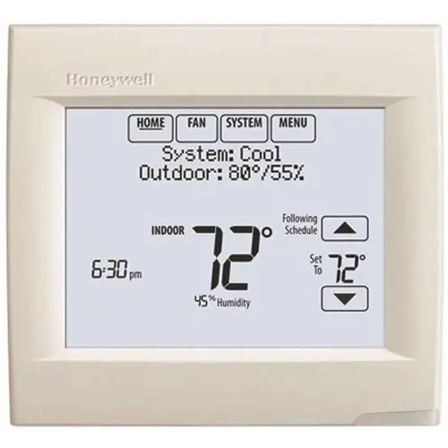 Visionpro 8000 7-Day Programmable or Non-Programmable Thermostat with Redlink White