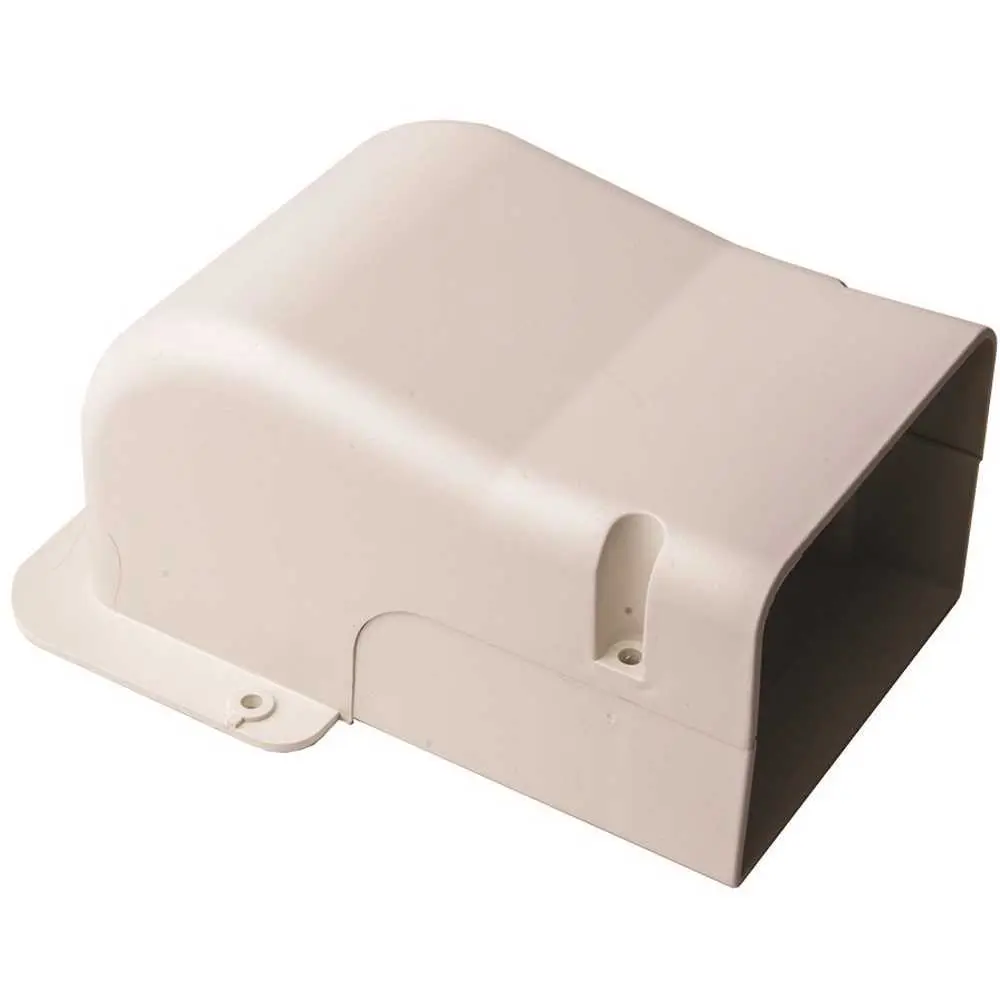 Diversitech SpeediChannel 4 in. PVC Wall Penetration Cover for Ductless Mini-Split Line-Set Cover System in White 230-WC4 Diversitech SpeediChannel 4 in. PVC Wall Penetration Cover for Ductless Mini-Split Line-Set Cover System in White 230-WC4