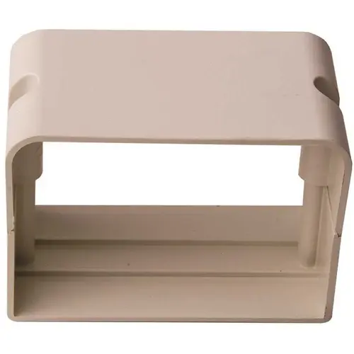 SpeediChannel 4 in. PVC Union Coupling for Ductless Mini-Split Line-Set Cover System in White