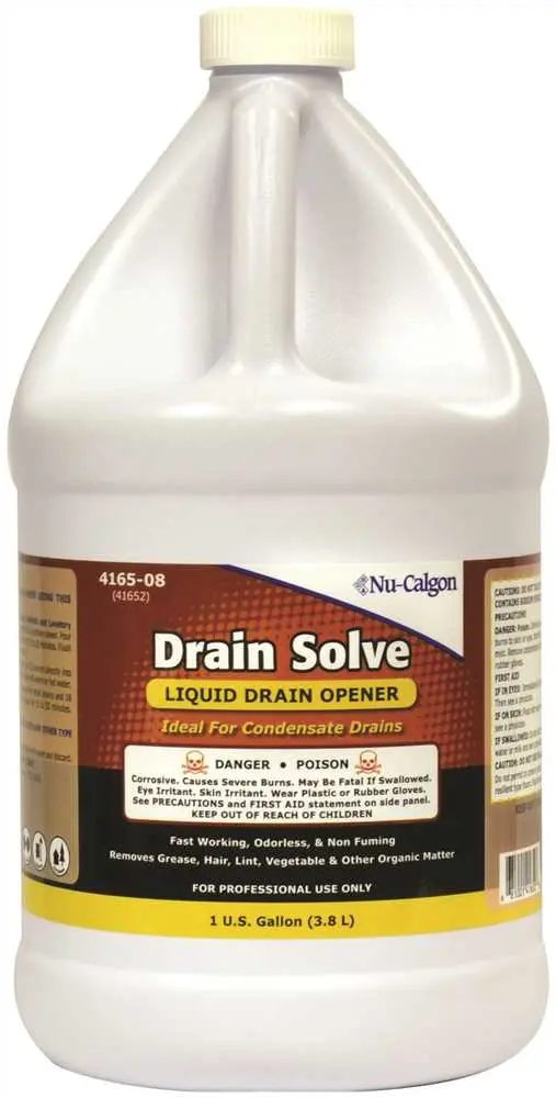 National Brand Alternative 1 Gal. Drain Solve Liquid Drain Opener - pack of 4 4165-08 National Brand Alternative 1 Gal. Drain Solve Liquid Drain Opener - pack of 4 4165-08