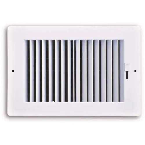 10 in. x 4 in. 2-Way Plastic Wall/Ceiling Register White