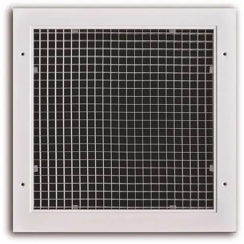 10 in. x 10 in. Aluminum Egg-Crate Surface Mount Return Air Grill White 10 in. x 10 in. Aluminum Egg-Crate Surface Mount Return Air Grill White