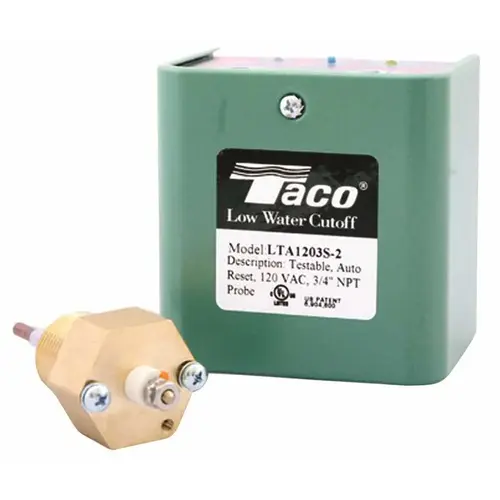0.75 in. NPT 120-VAC Probe Type Low Water Cutoff with Auto Reset Green