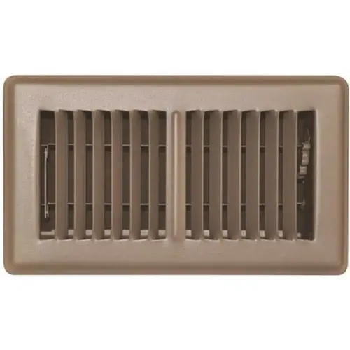 4 In. X 8 In. Floor Register (Brown)