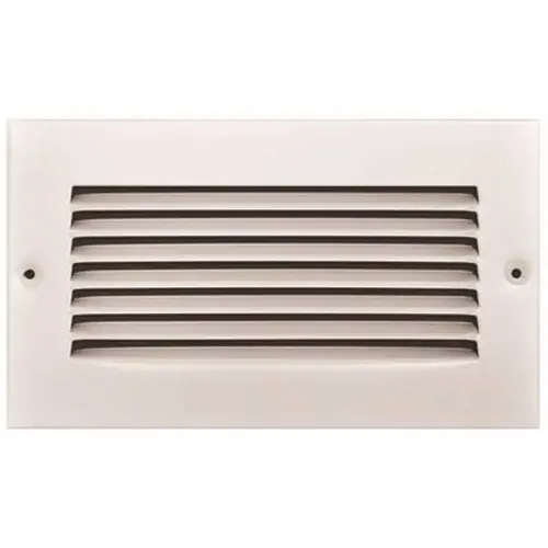 8 In. X 4 In. Stamped Return Air Grille (White)