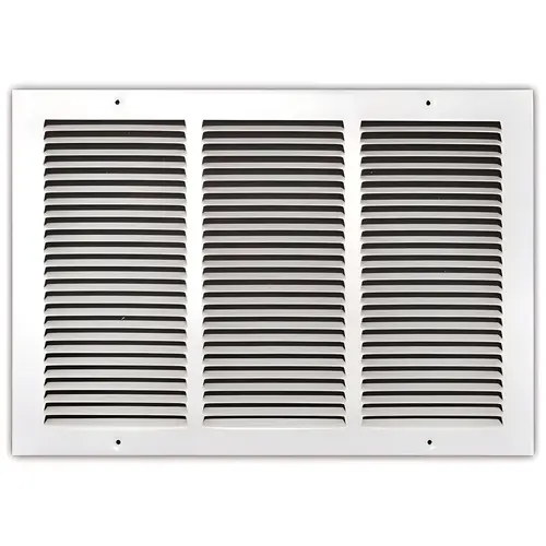 18 in. x 12 in. White Stamped Return Air Grille 18 in. x 12 in. White Stamped Return Air Grille